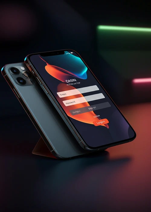 Benutzeroberfläche des Vegazone Casino Login-Bereichs mit Eingabefeldern für E-Mail und Passwort und dem Button zum sicheren Zugang.